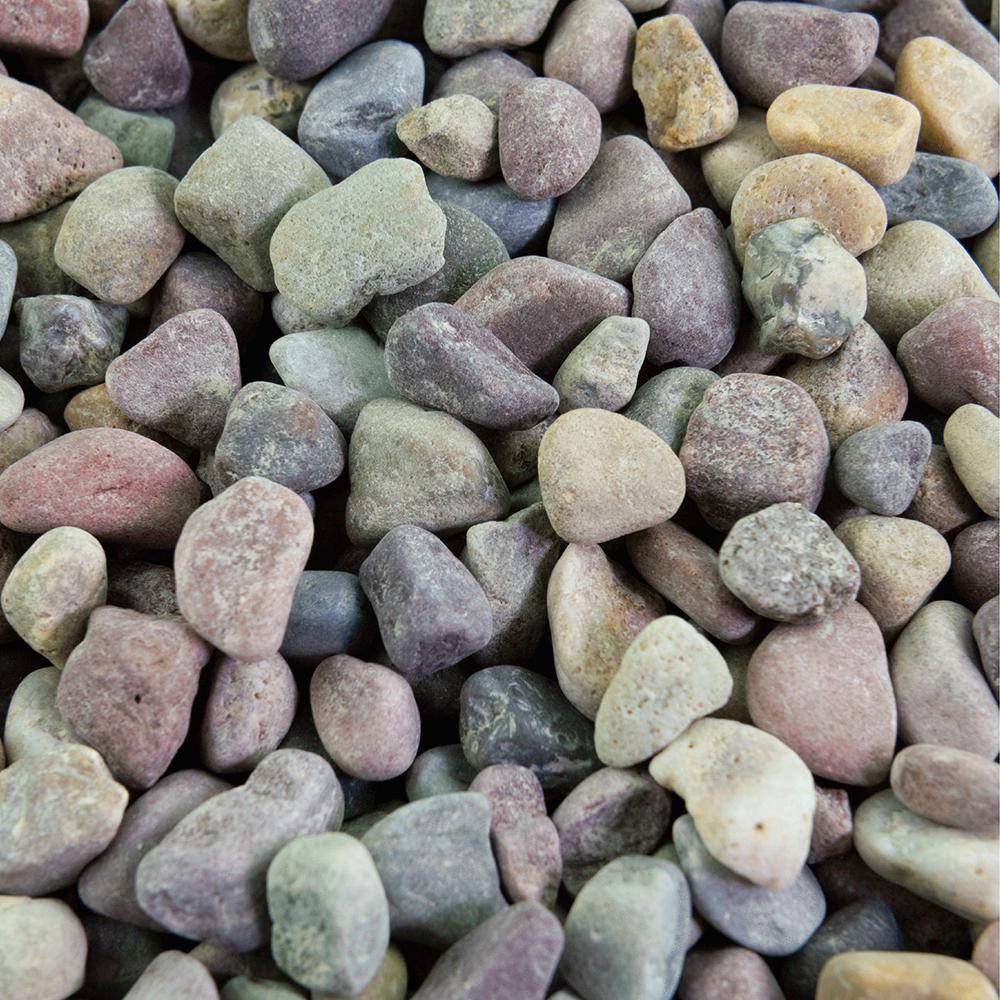 Southwest Boulder & Stone 0.50 cu. ft. 3/8 in. White Ice Bagged Landscape Rock and Pebble for Gardening, Landscaping, Driveways and Walkways - Super Arbor