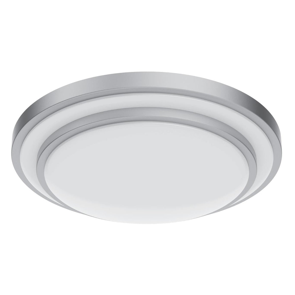 GE 19-in Brushed Nickel Traditional LED Semi-Flush Mount Ceiling Light