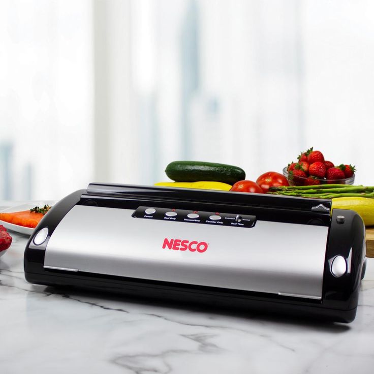 Black Food Vacuum Sealer with Bag Cutter