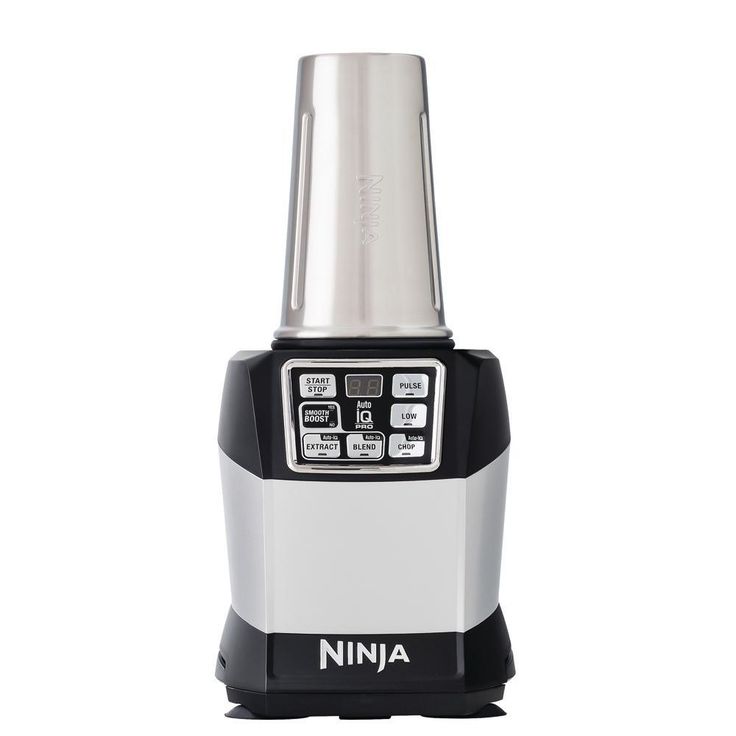 Nutri Auto-iQ 40 oz. 5-Speed Black Blender with Travel Cups