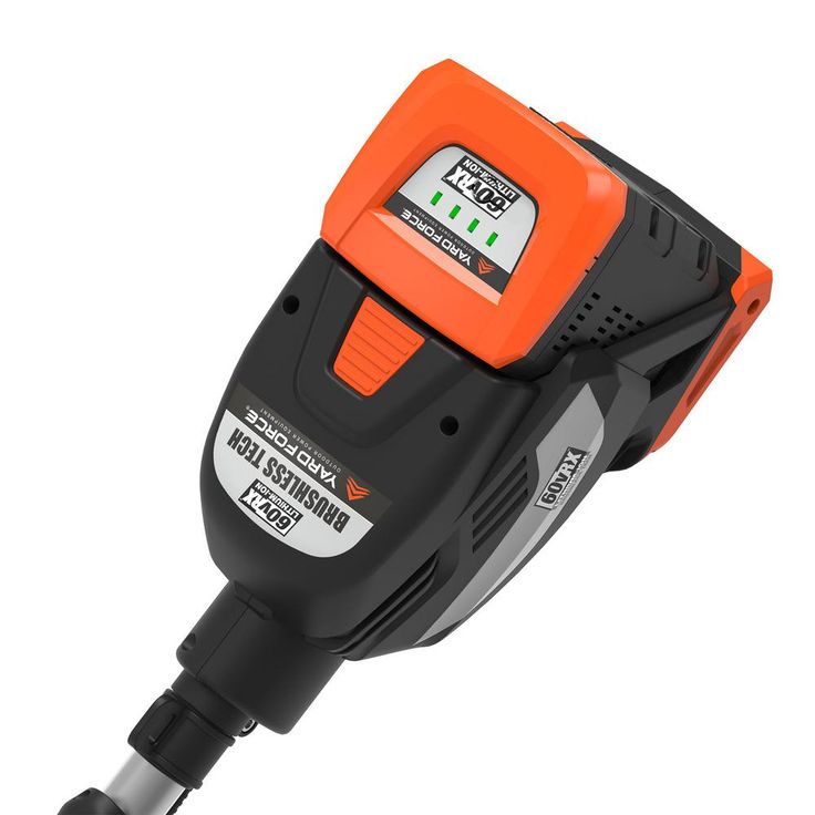 YARD FORCE 60-Volt Cordless Lithium-ion 16 in. Electric String Trimmer with Battery and Fast Charger Included