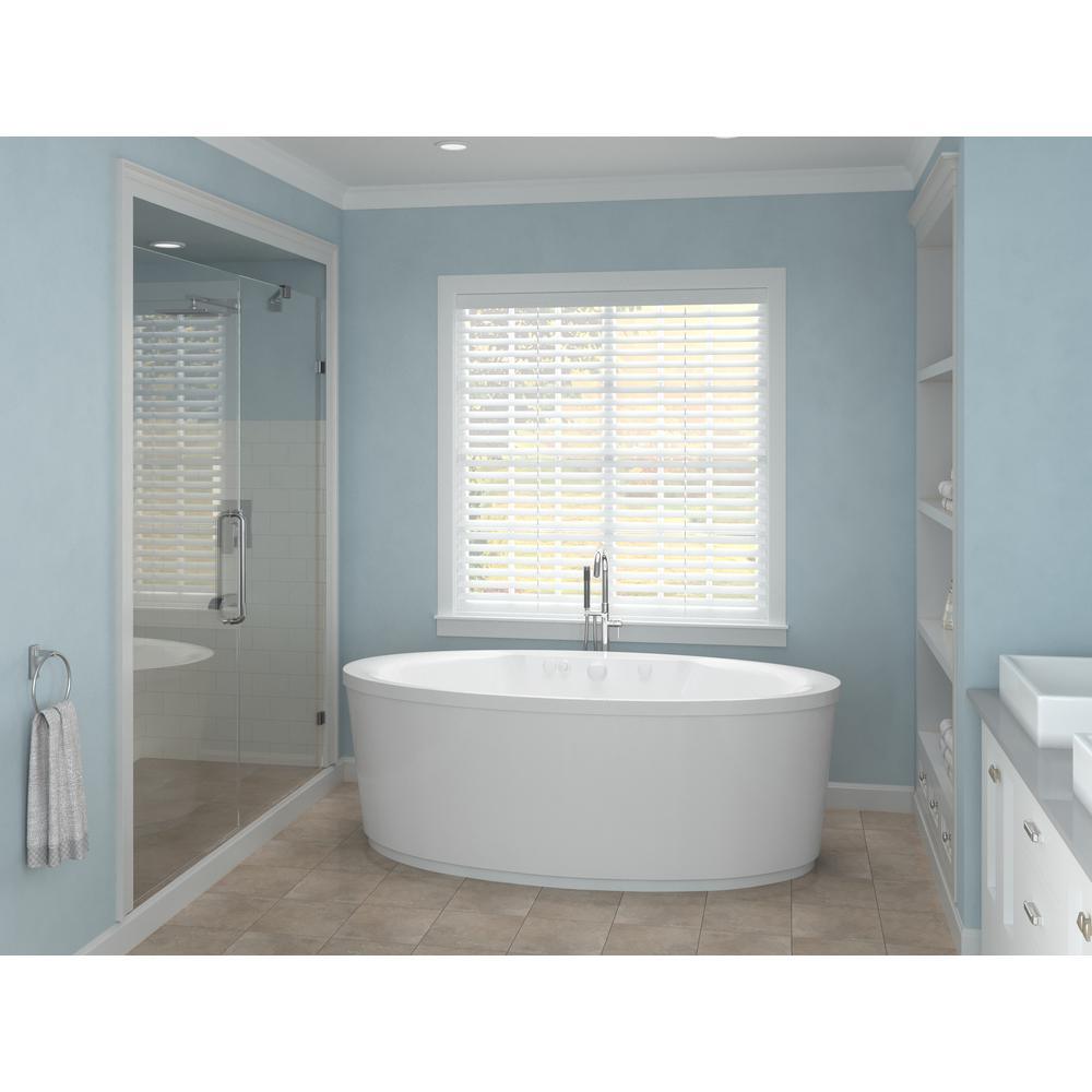 Sunstone 5.7 ft. Whirlpool Tub in White - Super Arbor