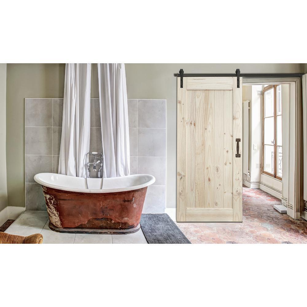 6-1/2 in. Bronze Barn Door Hardware Square Pull Handle - Super Arbor