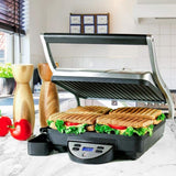 GP1000BR 1500 W Brushed Nickel Non-Stick Panini Press