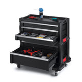 22 in. 5-Drawer Modular Roller Cabinet Tool Chest in Black - Super Arbor