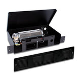 Perfectoe 1,000-Watt 120-Volt Fan-Forced Under-Cabinet Electric Heater in Black - Super Arbor