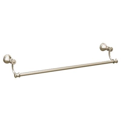 Moen Belfield 24-in Polished Nickel Wall Mount Single Towel Bar