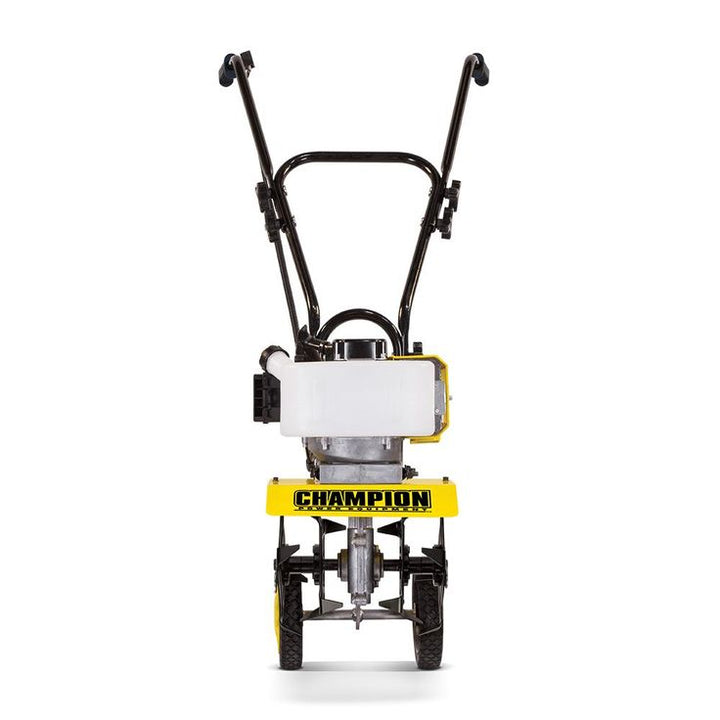CHAMPION POWER EQUIPMENT 12 in. 43 cc 2-Stroke Portable Gas Garden Tiller Cultivator with Adjustable Depth