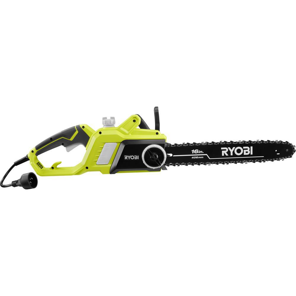 RYOBI 16 in. 13 Amp Corded Electric Walk Behind Push Mower/Blower/Chainsaw/String Trimmer Kit (4-Tool)
