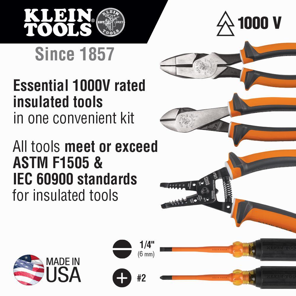 1000V Insulated Tool Kit, 5-Piece - Super Arbor