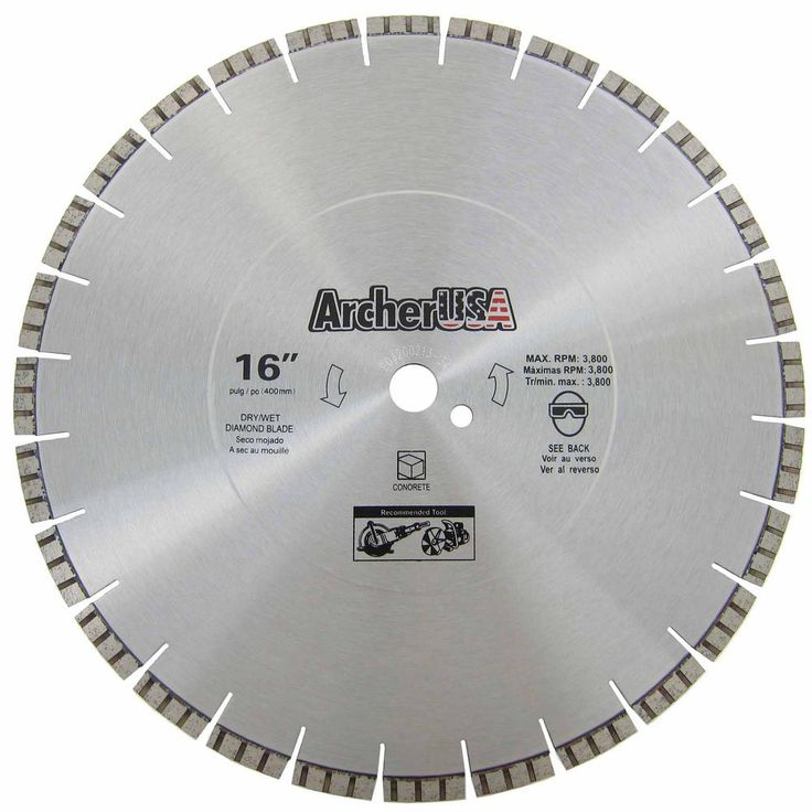 Archer USA 16 in. Diamond Blade for Concrete Cutting