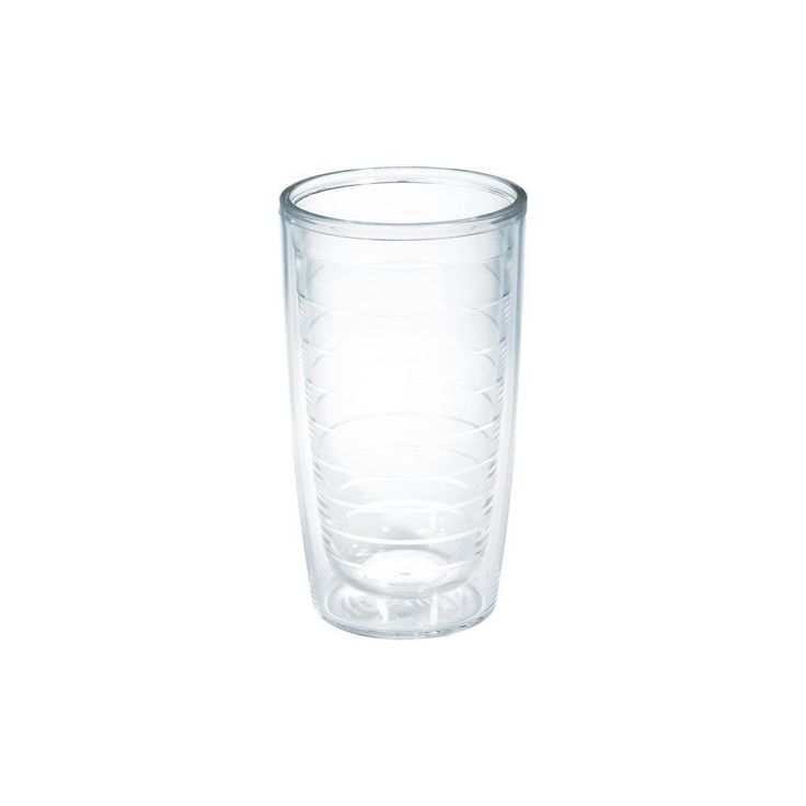 Clear Plastic 16 oz. 4-Pack Double Walled Insulated Tumbler No Lid