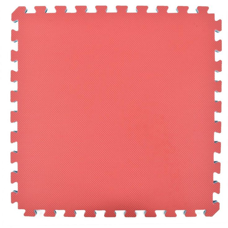 Greatmats Home Sport 24 in. x 24 in. Red/Blue Foam Interlocking Home Exercise and Play Mats (15-Set)