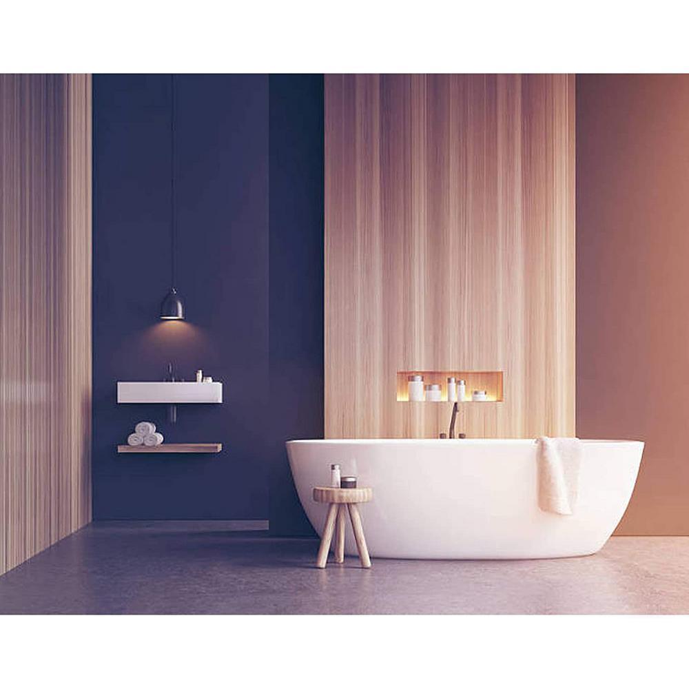 Lille 67 in. Acrylic Flatbottom Freestanding Bathtub in White - Super Arbor
