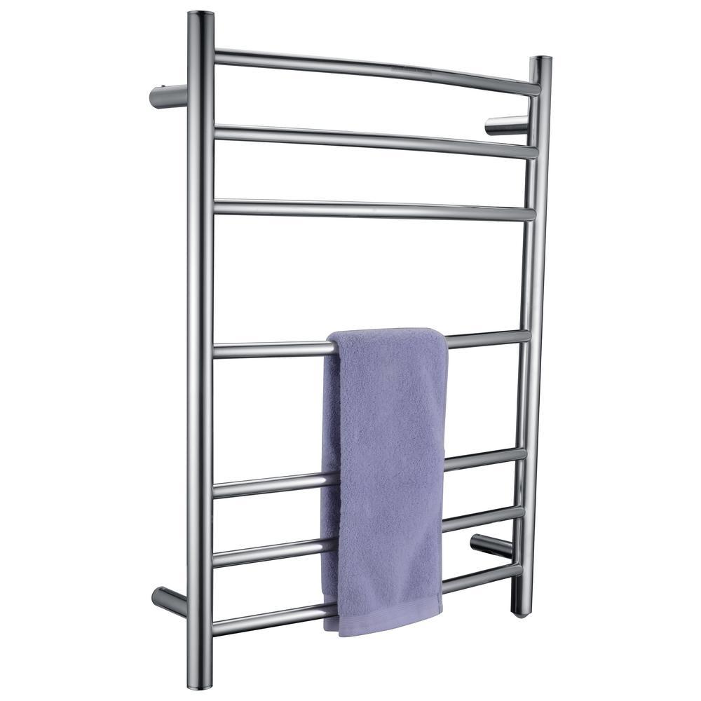 Gown 7-Bar Electric Towel Warmer in Polished Chrome - Super Arbor