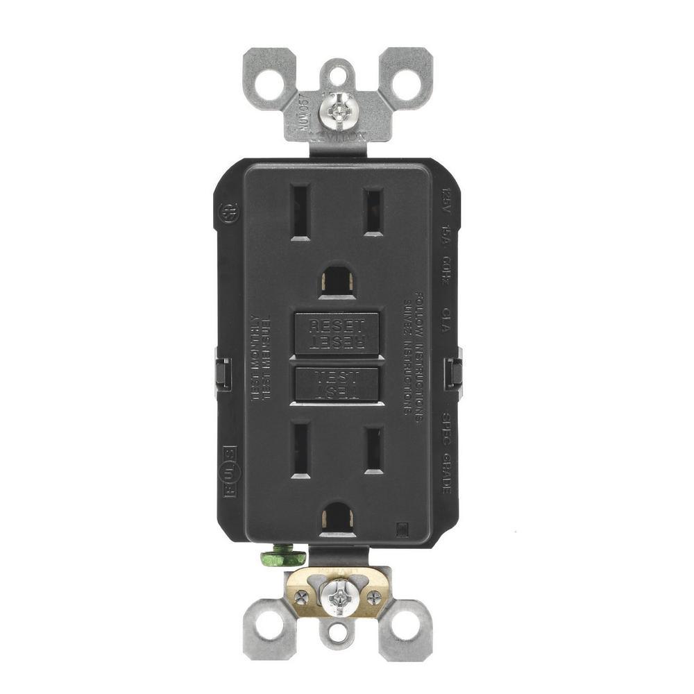 15 Amp Self-Test SmartlockPro Slim GFCI Duplex Outlet, White (3-Pack) - Super Arbor