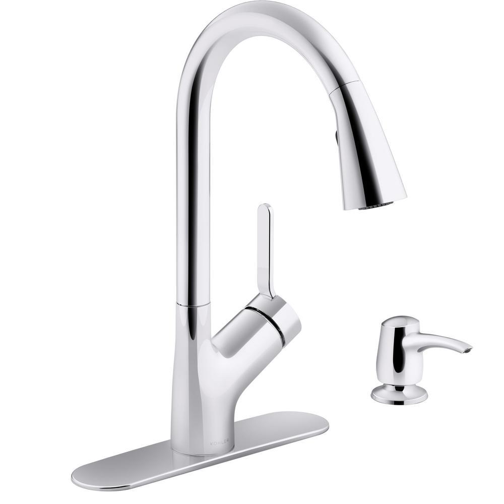 Setra Single-Handle Touchless Pull-Down Sprayer Kitchen Faucet in Matte Black - Super Arbor