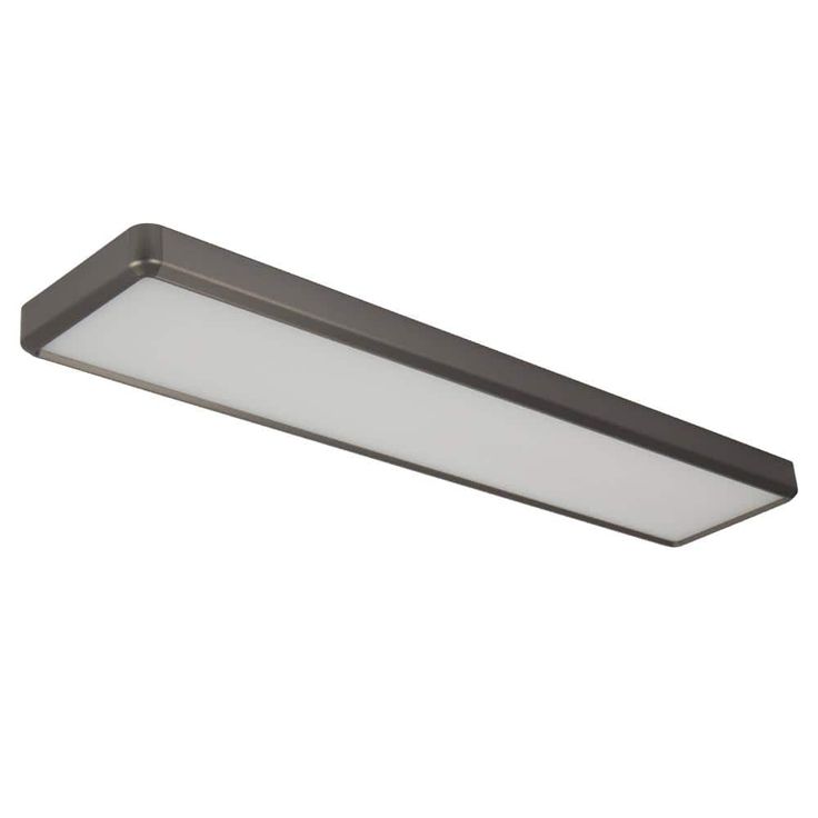 Commercial Electric 4 ft. x 10 in. Blackened Steel Back-Lit LED Panel Light 4000 Lumens 3000K 4000K 5000K Dimmable Kitchen Lighting