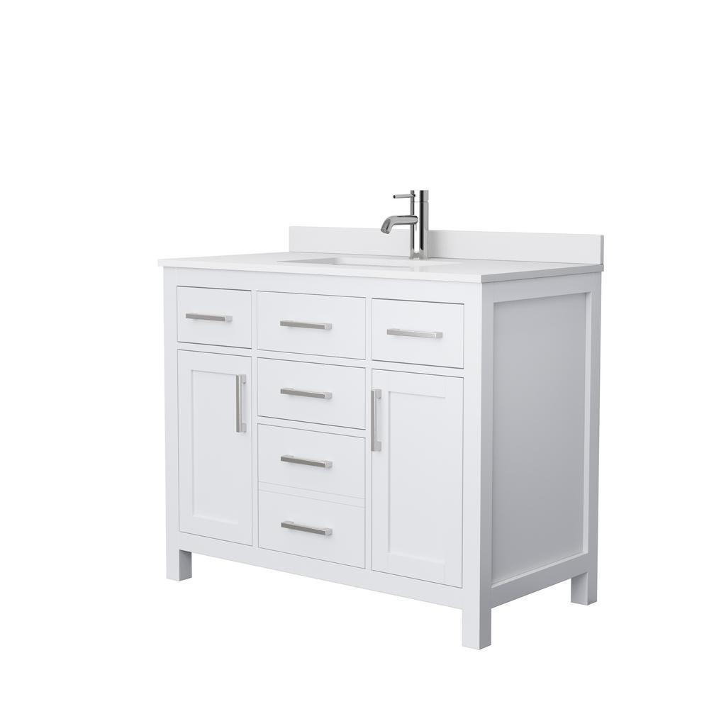 Beckett 72 in. W x 22 in. D Double Bath Vanity in Dark Gray with Cultured Marble Vanity Top in Carrara with White Basins - Super Arbor