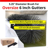 Oversize 6 in. - 12 ft. Pack Max-Flow Filter Brush Gutter Guard - Super Arbor