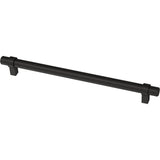 Essentials 3-3/4 in. (96mm) Center-to-Center Wrapped Matte Black Bar Pull (24-Pack) - Super Arbor