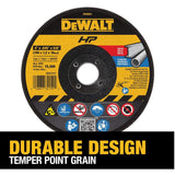 DEWALT 5-Pack Aluminum Oxide 4-in Grinding Wheel