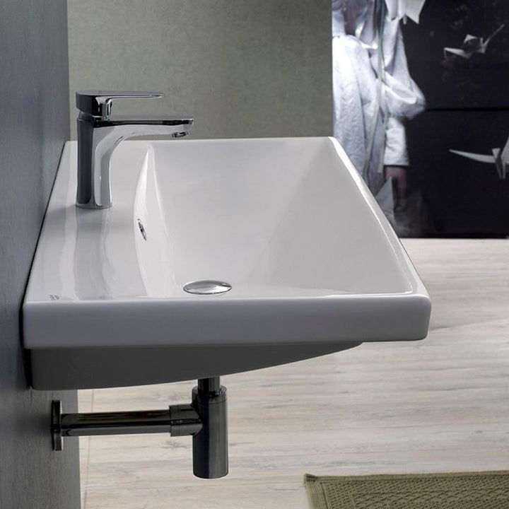 Nameeks Elite Wall Mounted Bathroom Sink in White