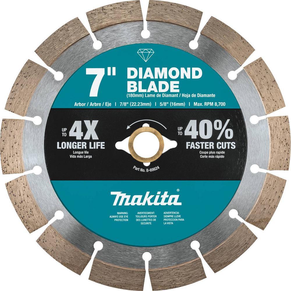 7 in. Segmented Rim Diamond Blade for General Purpose - Super Arbor