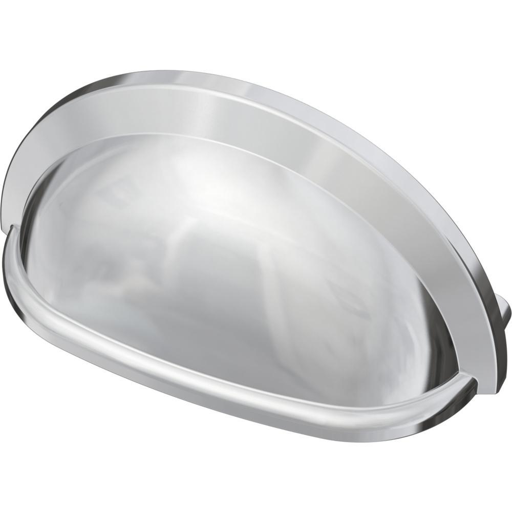Essentials 3 in. (76mm) Center-to-Center Matte Black Cup Pull (24-Pack) - Super Arbor