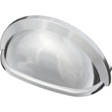 Essentials 3 in. (76mm) Center-to-Center Matte Black Cup Pull (24-Pack) - Super Arbor