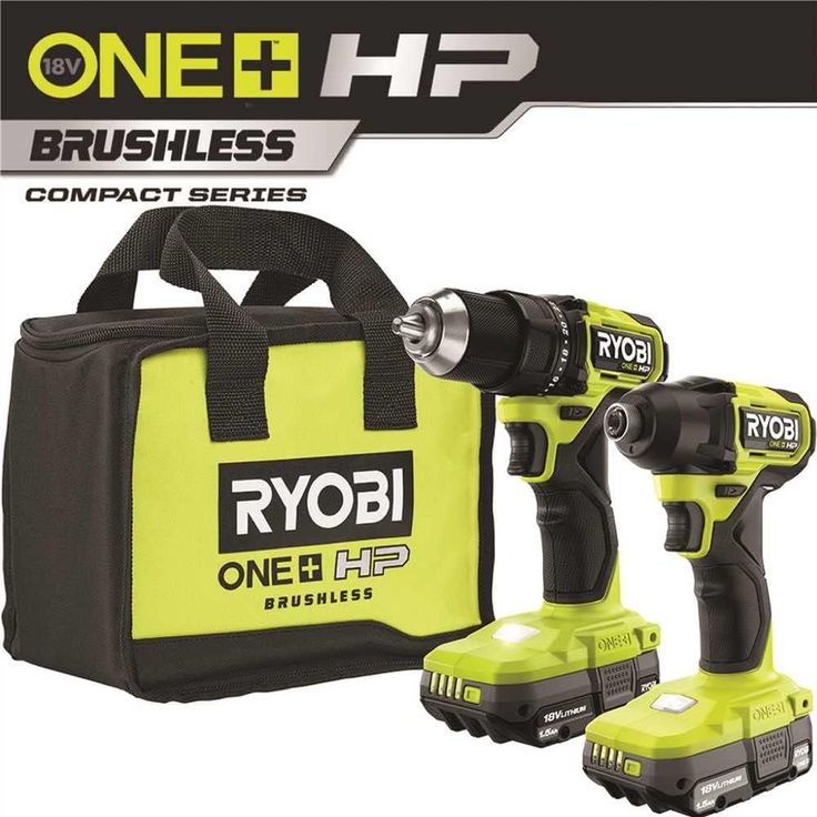 18-Volt Lithium-Ion Cordless Brushless Drill/Driver and Impact Driver Combo Kit w/(2) 1.5 Ah Batteries, Charger, and Bag