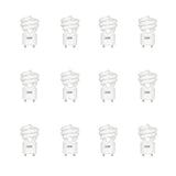 60-Watt Equivalent T3 Spiral Non-Dimmable GU24 Base Compact Fluorescent CFL Light Bulb, Daylight 5000K (2-Pack) - Super Arbor