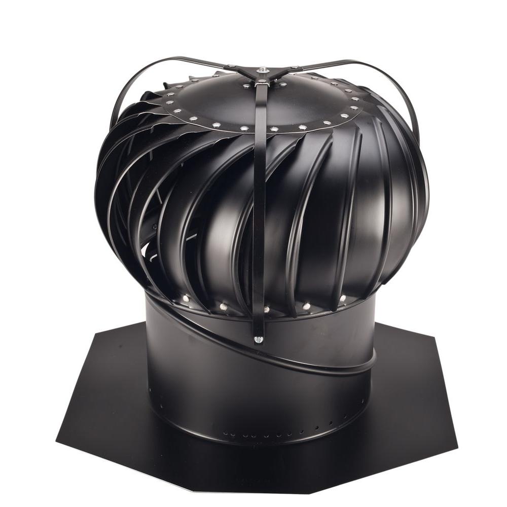 12 in. Weathered Bronze Aluminum Externally Braced Whirlybird Wind Turbine - Super Arbor