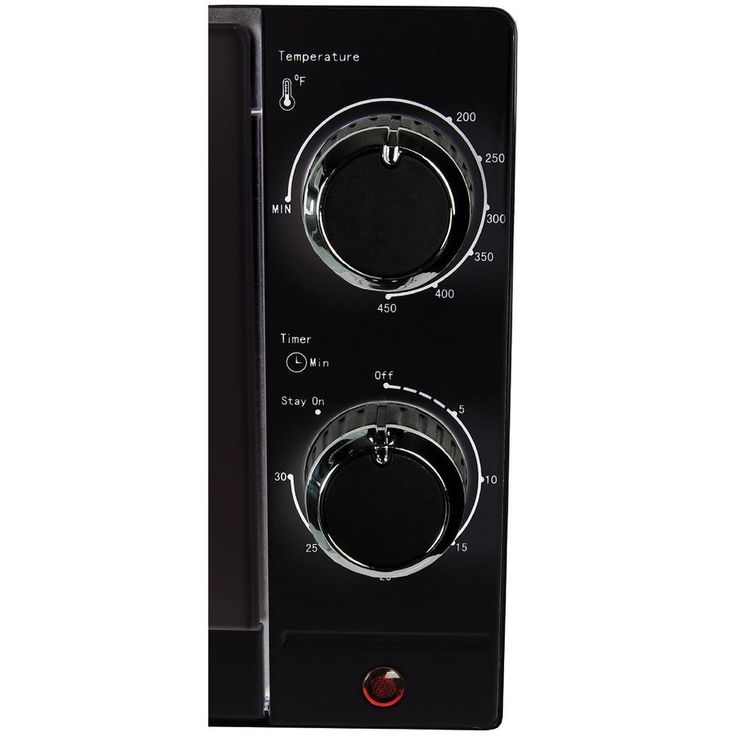 1,000 W 4-Slice Black Toaster Oven with Timer and Temperature Control