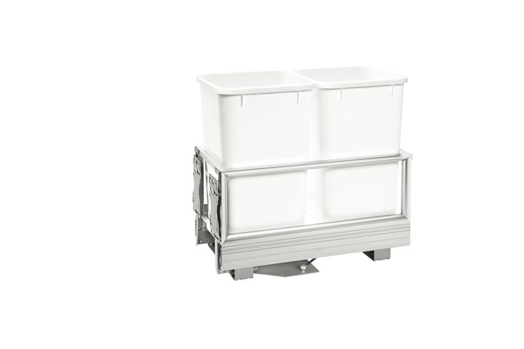 Rev-A-Shelf 35-Quart Plastic Soft Close Pull Out Trash Can