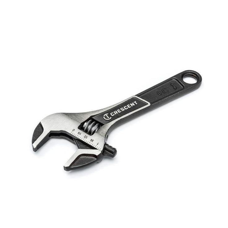 6 in. and 10 in. Wide Jaw Adjustable Wrench Set (2-Piece)