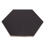 Magen Hex Dark Gray Polished Ceramic Hexagon Tile