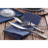Rain II 36-Piece Forged 18/10 Stainless Steel Flatware Set Service for 12