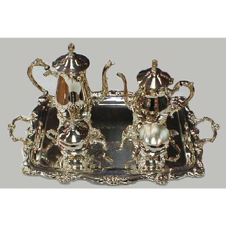 5-Piece Silver Plated Tea and Coffee Set