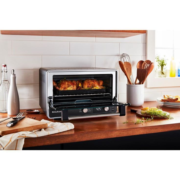 Matte Black Digital Countertop Oven