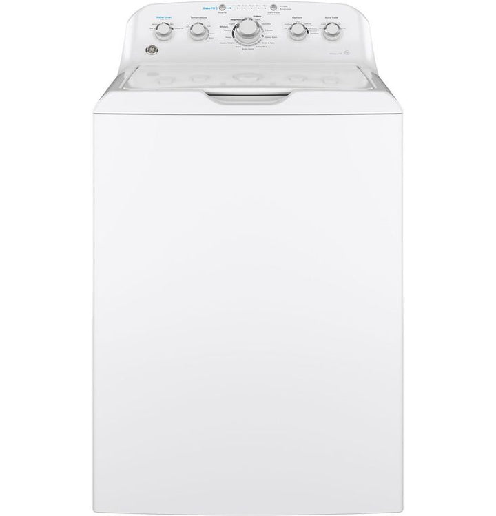 GE 4.5 cu. ft. High-Efficiency White Top Load Washing Machine with Stainless Steel Basket