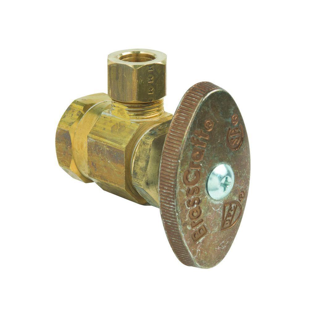 1/2 in. FIP Inlet x 3/8 in. Comp Outlet Multi Turn Angle Valve - Super Arbor