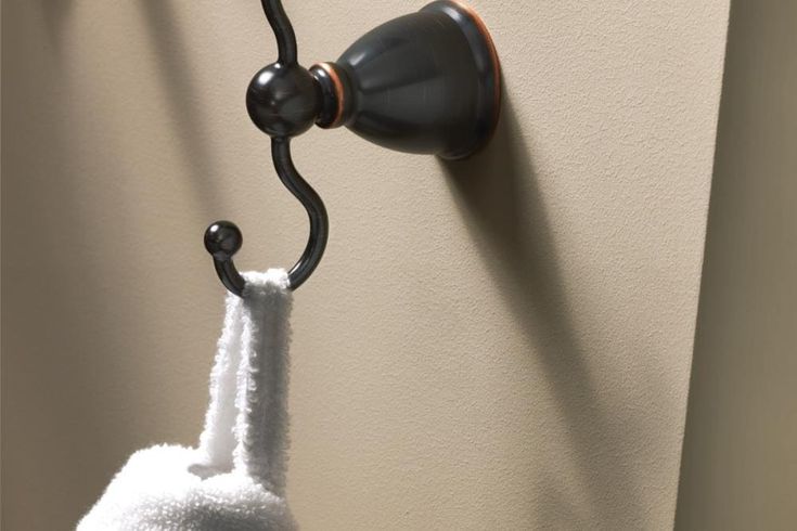 Moen Caldwell Double Hook Mediterranean Bronze Towel Hook