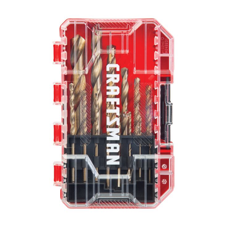 CRAFTSMAN 14-Piece Assorted Gold Ferrous Coated HSS Twist Drill Bit Set