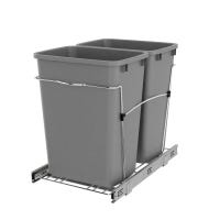Rev-A-Shelf 20-Quart Plastic Soft Close Pull Out Trash Can
