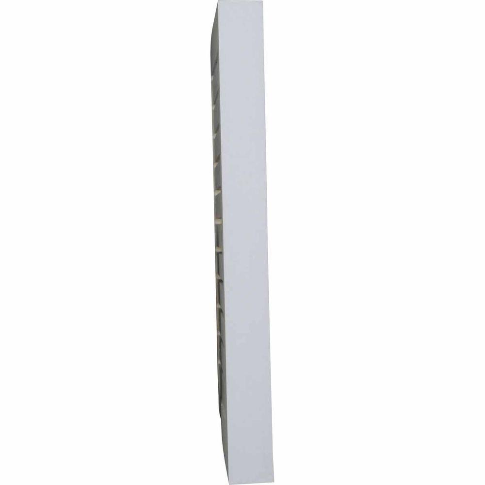 24 in. x 24 in. Square Primed PolyUrethane Paintable Gable Louver Vent - Super Arbor