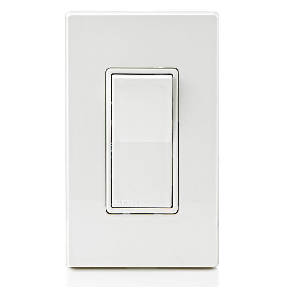 Decora 15 Amp Single-Pole AC Quiet Switch, 4-Pack, White - Super Arbor