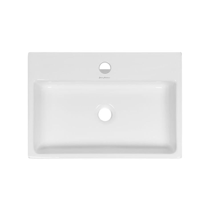 Swiss Madison Claire Vessel Sink in Glossy White