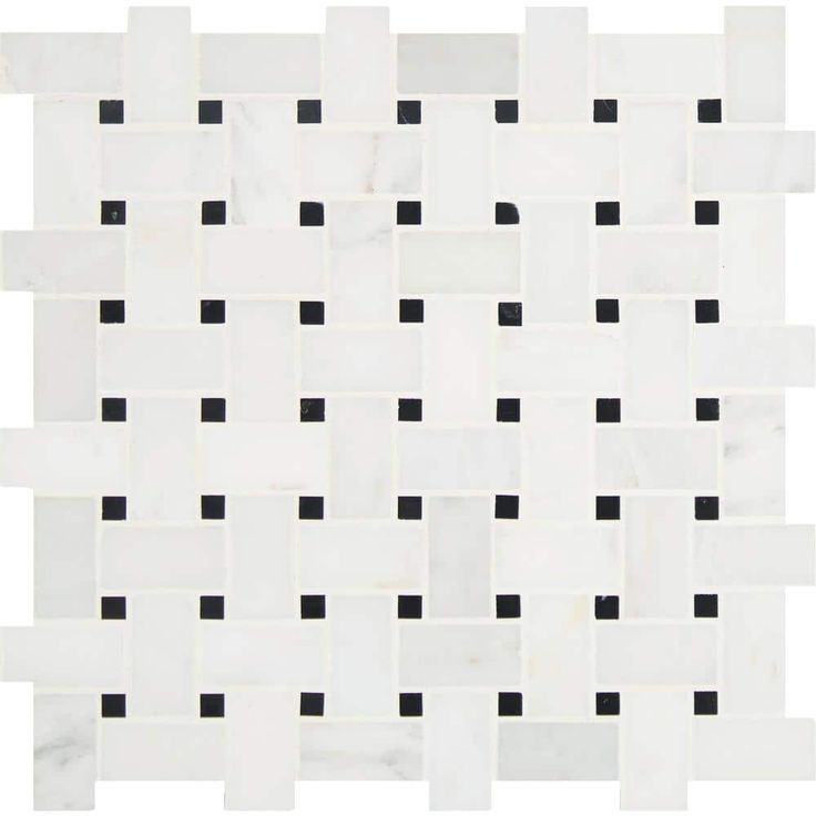 MSI Greecian White Basket Weave 12 in. x 12 in. x 10mm Honed Marble Mesh-Mounted Mosaic Tile (10 sq. ft. / case)