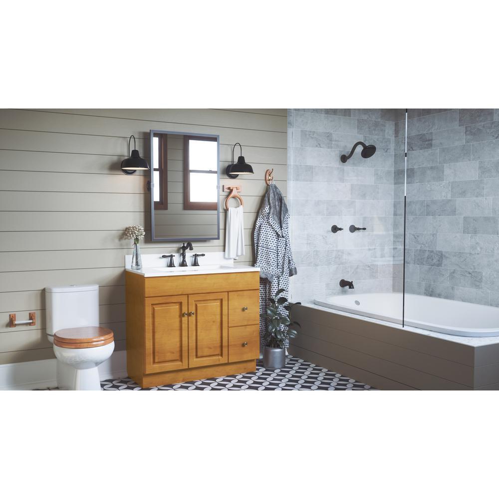 Oakmont 2-Handle 1-Spray Tub and Shower Faucet in Matte Black (Valve Included) - Super Arbor